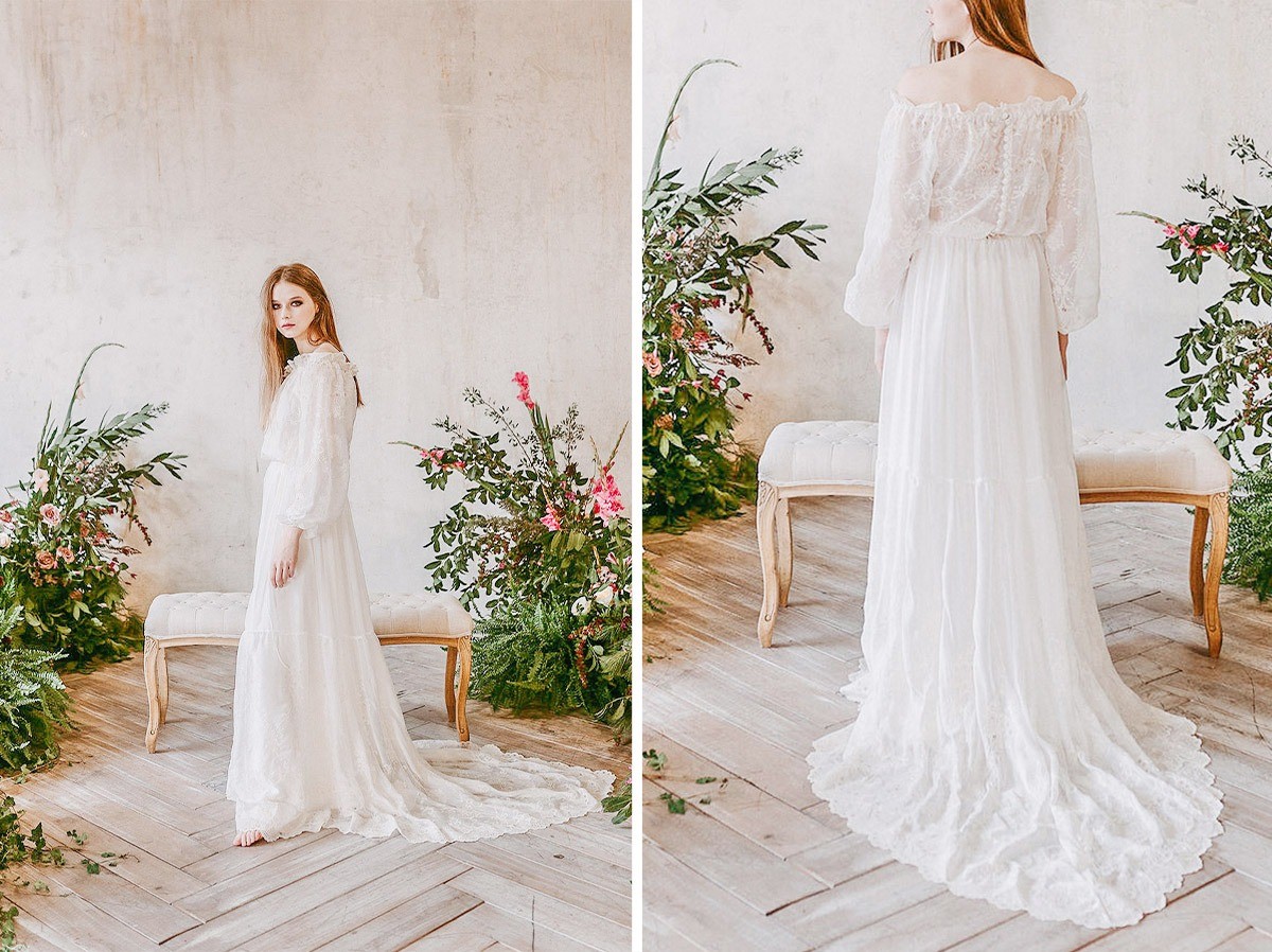 A wonderful countryside inspiration for your wedding gown