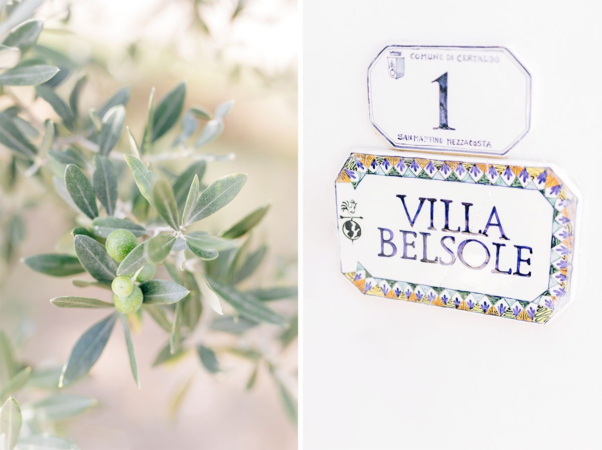 Villa Belsole wedding venue in Florence, Tuscany