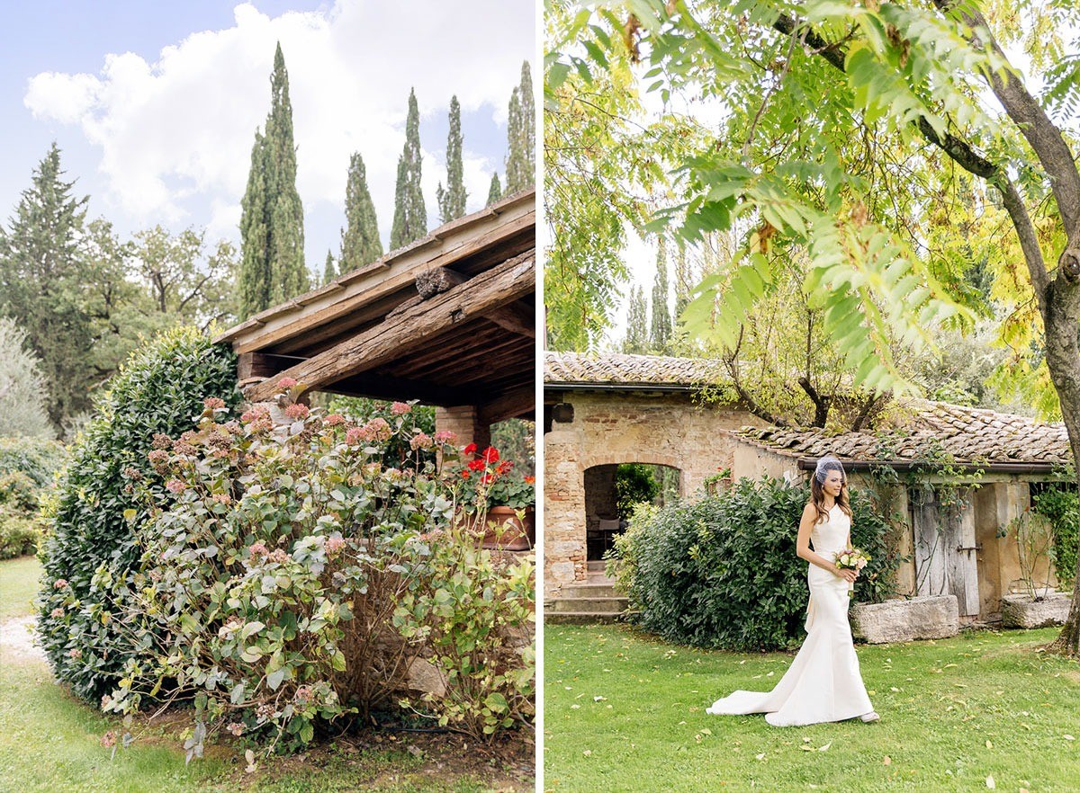 Rustic wedding in the countryside of Tuscany