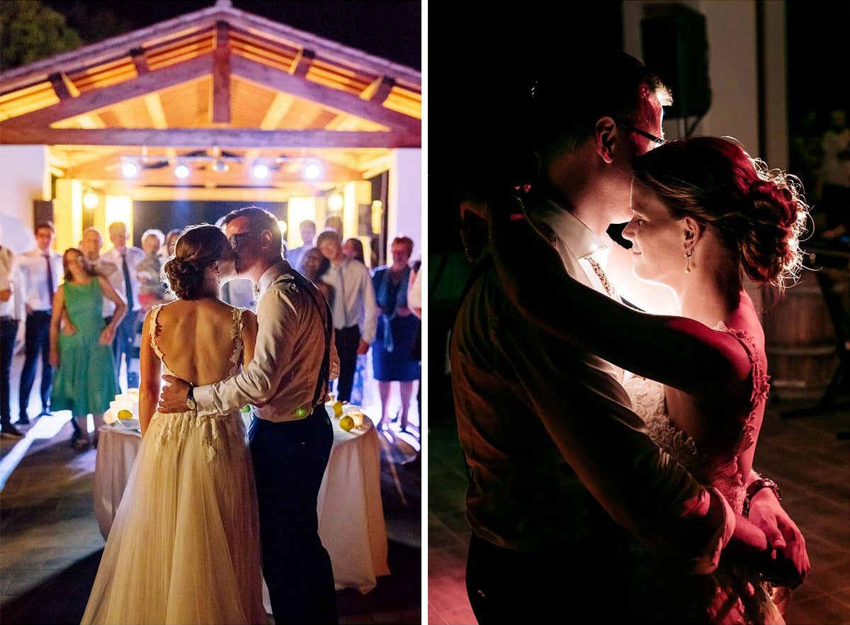 First dance for this bride and groom