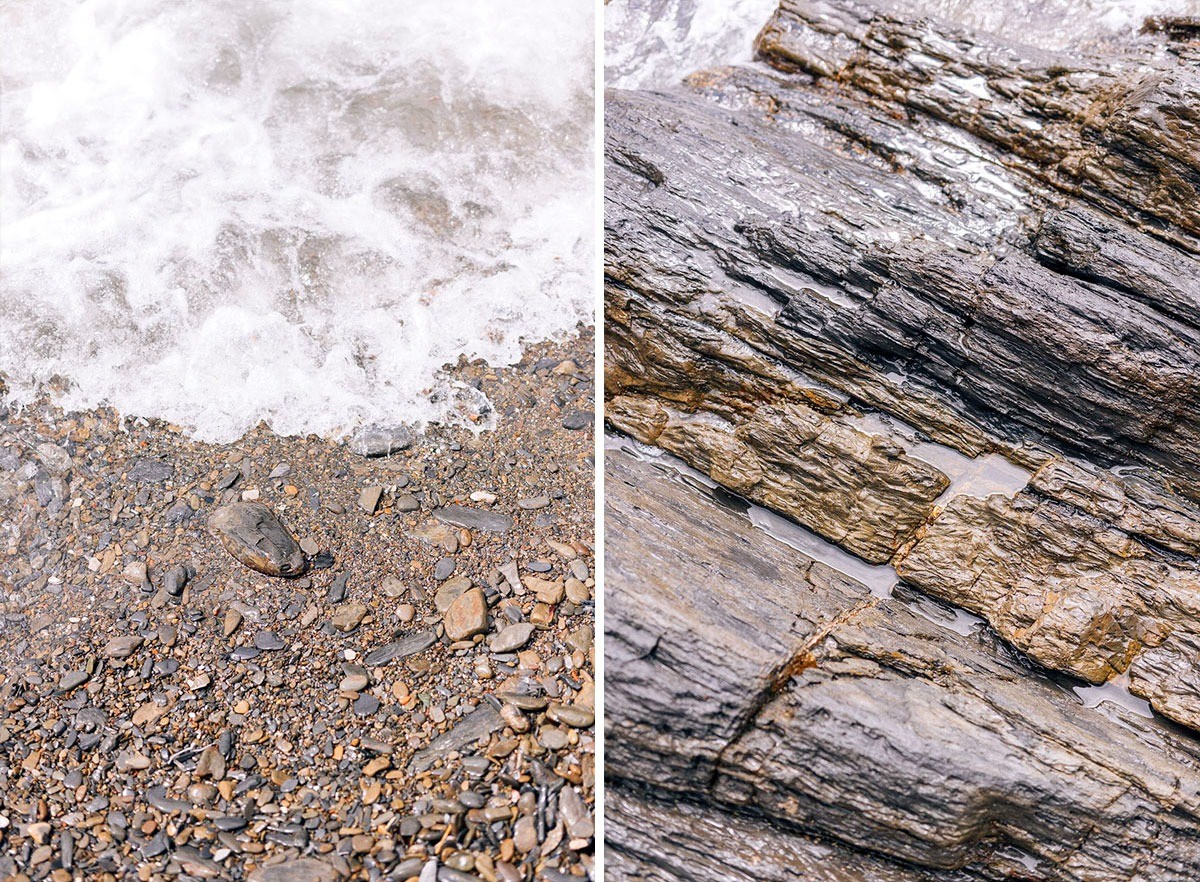 Details of the rocks of Vernazza